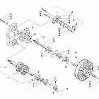 EXT 580 EFI Вал приводной трака и тормоза