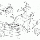 COUGAR Front frame, footrest, and belt guard assembly