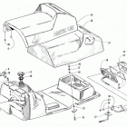 ZRT 600 Топливный бак ,сиденье и задний фонарь