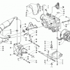BEARCAT 340 Опора двигателя и вариатор