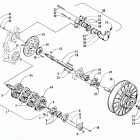 ZRT 600 Вал приводной трака и тормоза