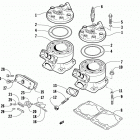 ZR 440 SNO-PRO Цилиндр и головка