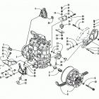 POWDER SPECIAL 600 Опора двигателя и вариатор