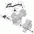 Outlander STD, XT, 1000 EFI Система охлаждения двигателя