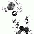 Outlander STD, XT, 1000 EFI Коллектор воздухозаборника и корпус дросселя