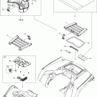 Outlander Max STD, XT, 400 EFI Передние и задние поддоны