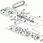 DS 250 NA, CE & INT Ведомый шкив
