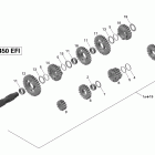 DS 450EFI STD 05- gear box