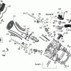 Outlander MAX 650EFI STD,  XT & XT-P Головка цилиндров