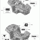 Outlander STD, XT, 1000 EFI Крыло и центральная панель
