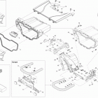 Outlander STD, XT, 1000 EFI Задний ящик для поклажи