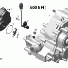 Renagade 500EFI STD Коробка передач в сборе и 4x4 actuator