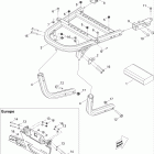 Renegade STD, XXC, 1000 EFI Задний ящик для поклажи