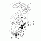 700 Mud Pro Задний багажник ,крыло и подножки