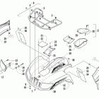 TRV 450 Передний багажник крыло и фара