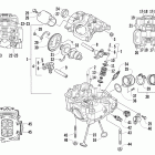 550 Головка цилиндров и распределительный вал