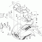 450 Front rack, body panel, and headlight assemblies (...