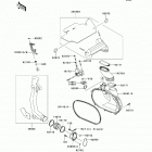 Brute Force 650 4x4 (KVF650-DCF) Крышка вариатора