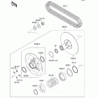 Brute Force 650 4x4 (KVF650-DCF) Вариатор