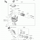 KFX450R (KSF450-BDF) Воздухозаборник