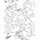 KFX450R (KSF450-BDF) Переднее крыло(ья)