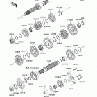 KFX450R (KSF450-BDF) Трансмиссия
