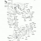 Brute Force 650 4x4 (KVF650-DCF) Переднее крыло(ья)