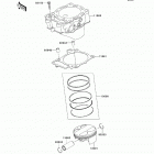 KFX450R (KSF450-BDF) Цилиндр и поршни
