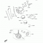 Brute Force 300 (KVF300-CDF) Цилиндр и поршни