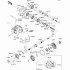 Brute Force 650 4x4 (KVF650-DCF) Карданный вал - задний