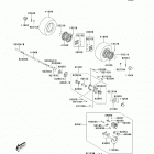 KFX50 (KSF50-BDF) Задняя ступица колеса