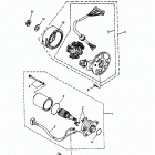 Mini DS 50 2-strokes Generator, starting motor 166-12