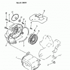 Mini DS 50 2-strokes Fan, air shroud 166-03