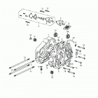 Mini DS 90 4-strokes Crankcase, oil pump 172-09