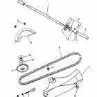 Mini DS 50 2-strokes Rear wheel axle, chain 166-22