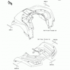 Brute Force 750 4x4i EPS (KVF750-GCF) Отражатели