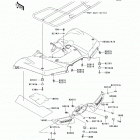 Brute Force 650 4x4i (KVF650-FCS) Заднее крыло