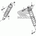 TRX680FA Передние аммортизаторы