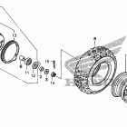 TRX90X Переднее колесо