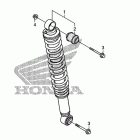 TRX250TM Задний амортизатор