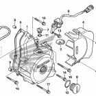 TRX90X Крышка картера левая