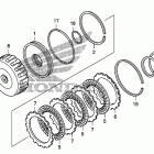 TRX680FA Сцепление (пониженая)