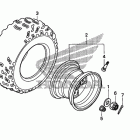 TRX90X Заднее колесо