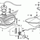 TRX250TM Топливный бак