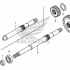 TRX420TE Вал ведущий