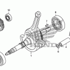 TRX680FA Коленчатый вал и поршень
