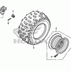 TRX250TM Заднее колесо