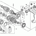 TRX680FA Привод колес , задний