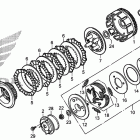 TRX250TM Сцепление