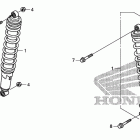 TRX400X Передние аммортизаторы